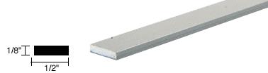 CRL Satin Anodized 1/2" Aluminum Flat Bar Extrusion - 12 ft long