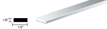 CRL Brite Anodized 1/2" Aluminum Flat Bar Extrusion - 12 ft long