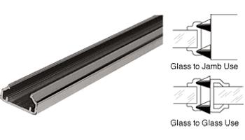 CRL Male Duranodic Bronze Edge Weatherstrip w/No Pile - 96 in long
