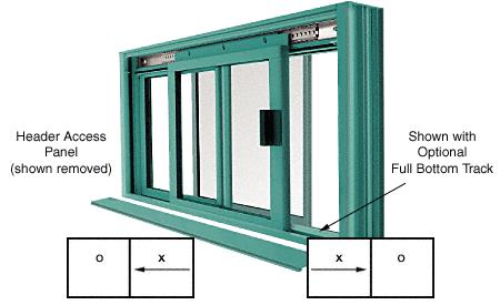 CRL DW Series Manual Deluxe Sliding Service Window OX or XO Kynar Painted With Screen