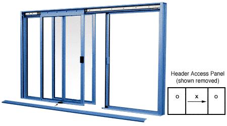CRL DW Series Manual Deluxe Sliding Service Window OXO Kynar Painted With Screen