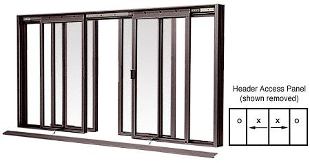 CRL DW Series Manual Deluxe Sliding Service Window OXXO Duranodic Bronze with Screen