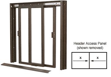 CRL DW Series Manual Deluxe Sliding Service Window XX Duranodic Bronze without Screen
