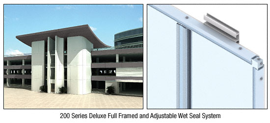 CRL Custom Bronze Anodized Deluxe Series Wall Panel System