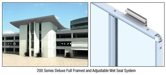 CRL Custom Medium Bronze Deluxe Series Wall Panel System