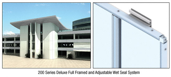 CRL Custom Satin Anodized Deluxe Series Wall Panel System