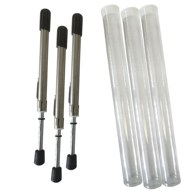 Door Pressure Gauge, 0-35 Lbs with Plastic Protective Tube - 3 Pack