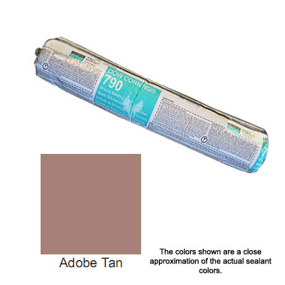 Adobe Tan Dow Corning 790 Silicone Building Sealant - Sausage