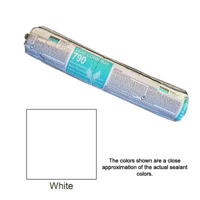 White Dow Corning 790 Silicone Building Sealant - Sausage