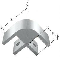CRL Chrome Anodized 2-Way 90 Degree Standard Glass Connector for 3/8" Glass