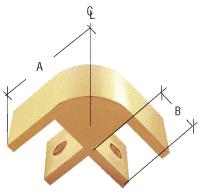 CRL Satin Gold Anodized Two-Way 90 Degree Standard Connector for 3/8" Glass