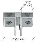 CRL Chrome Anodized Aluminum Three-Way 90 Degree Glass Connector