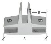 CRL Chrome Anodized Three-Way 90 Degree "T" Standard Connector for 3/8" Glass