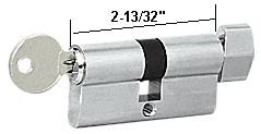 CRL Brushed Stainless Keyed Alike Cylinder Lock with Thumbturn