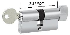 CRL Polished Stainless Keyed Cylinder Lock with Thumbturn