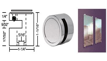 CRL Brushed Stainless Edge Grip for 1/4" Material