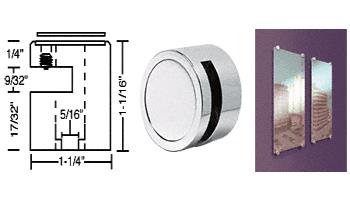 CRL Chrome Finish Edge Grip for 1/4" Material