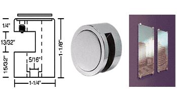 CRL Brushed Stainless Edge Grip for 3/8" Material
