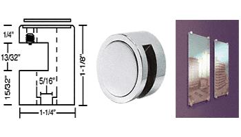 CRL Chrome Finish Edge Grip for 3/8" Material