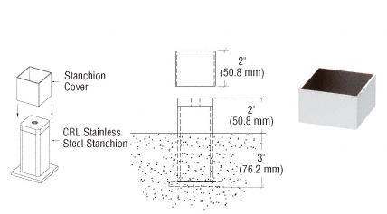 CRL Mill Aluminum EGR Stanchion Cover