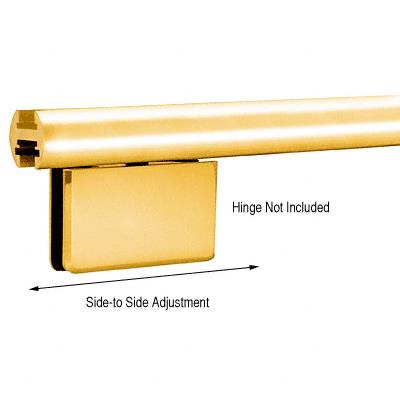 CRL Brite Gold Anodized EZ-Adjust Shower Door Header Kit - 98 in long