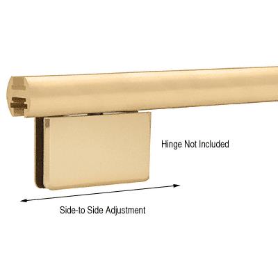 CRL Satin Brass EZ-Adjust Shower Door Header Kit - 98 in long