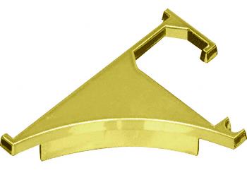 CRL Brite Gold Anodized End Cap for 3/8" Aluminum Shelving Extrusion - Pair