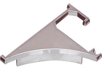 CRL Brushed Nickel End Cap for 3/8" Aluminum Shelving Extrusion - Pair