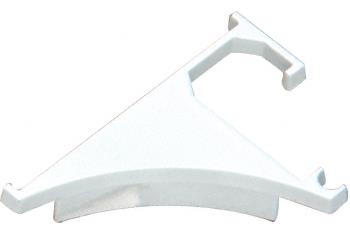 CRL White End Cap for 3/8" Aluminum Shelving Extrusion - Pair