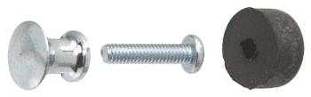 CRL Aluminum Finish Knobs for Sliding Glass or Panel Doors