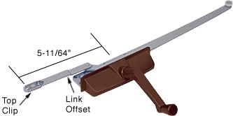 CRL Left Hand Bronze "Entrygard" Dual Arm Casement Window Operator