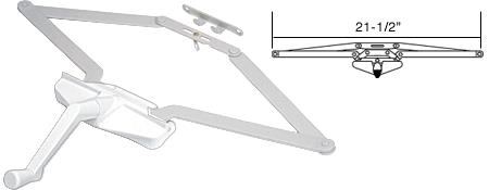21-1/2" White Roto Gear Awning Window Operator