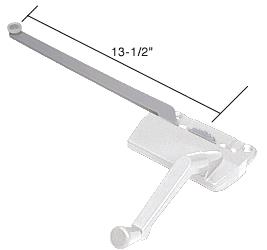 CRL Right Hand White Casement Window Operator Surface Mount with 13-1/2" Arm | REPLACED BY EP24199 - Ellipse Style