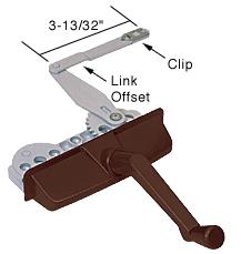 CRL Right Hand Bronze "Entrygard" Dyad Casement Window Operator