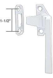 CRL Right Hand White "Trimline" Cam Handle Lock