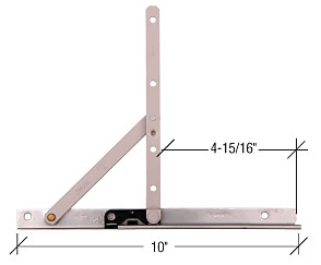 CRL Stainless Steel 10" Concealed Casement Hinge - Package