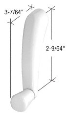 CRL White Maxim Crank Handle, 11/32" Spline
