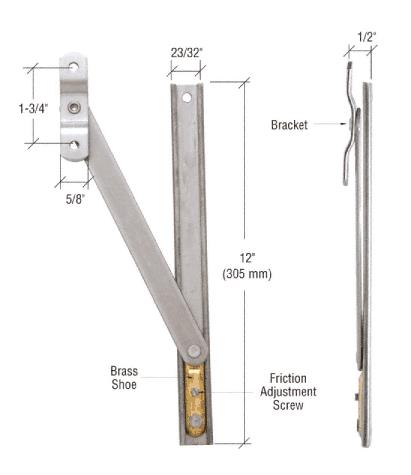 CRL Friction Adjuster, 12" Track Length, Standard Duty
