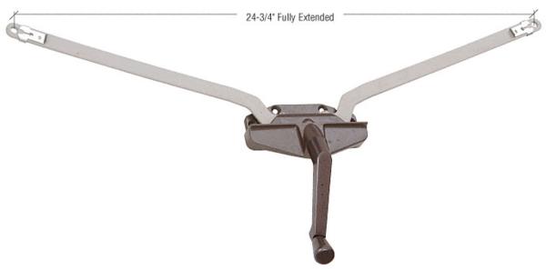 CRL Awning Window Operator, Roto-Gear, Guide Bar Type, Bronze