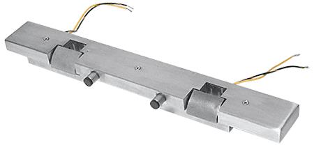 CRL Brushed Stainless Electric Strike Keeper for Double Patch Fitting Doors Styles A, PB, and F