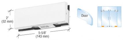 CRL Aluminum Finish Mid-Size Bottom Door Patch for Use with 3/8" Glass