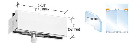 CRL Aluminum European Mid-Size Wall Mount Transom Patch Fitting