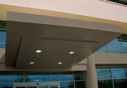 CRL Custom Brushed Bronze Standard Series Canopy Panel System