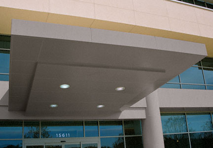 CRL Custom Brushed Stainless Standard Series Canopy Panel System