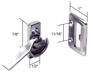 CRL Right Hand Sliding Window Latch; 7/8" Screw Holes