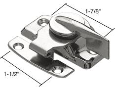 CRL Window Sash Lock, Chrome Plated, 1-7/8" Screw Holes