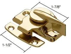 CRL Brass Plated Window Sash Lock; 1-7/8" Screw Holes