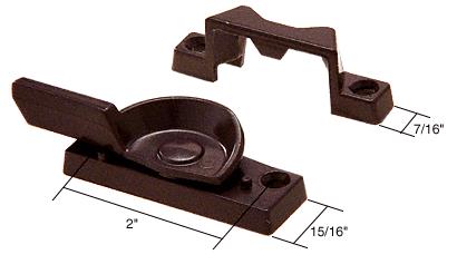CRL Bronze Window Sash Lock; 2" Screw Holes