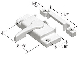 Window Sash Lock; 2-1/8" Screw Holes