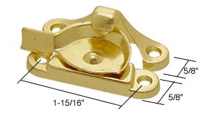 CRL 1-15/16" Brass Window Sash Lock